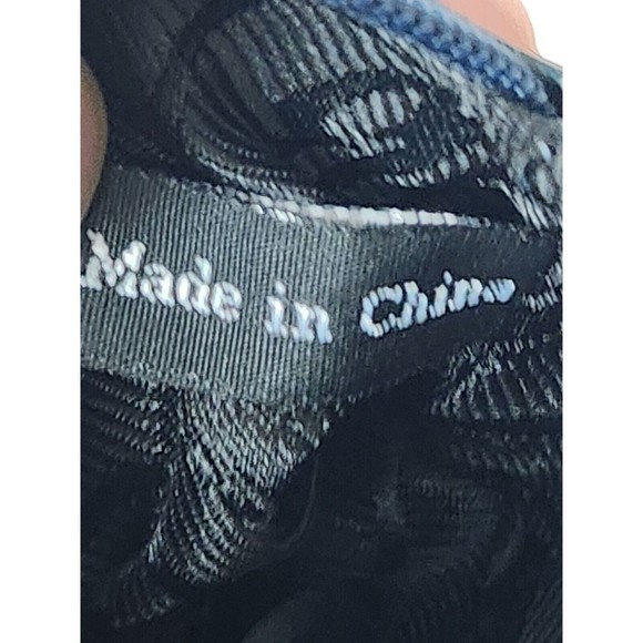 Brighton Black Leather Coin Purse  Heart Croc Embossed Shiny Zip Closure‎ 4" - Picture 6 of 8